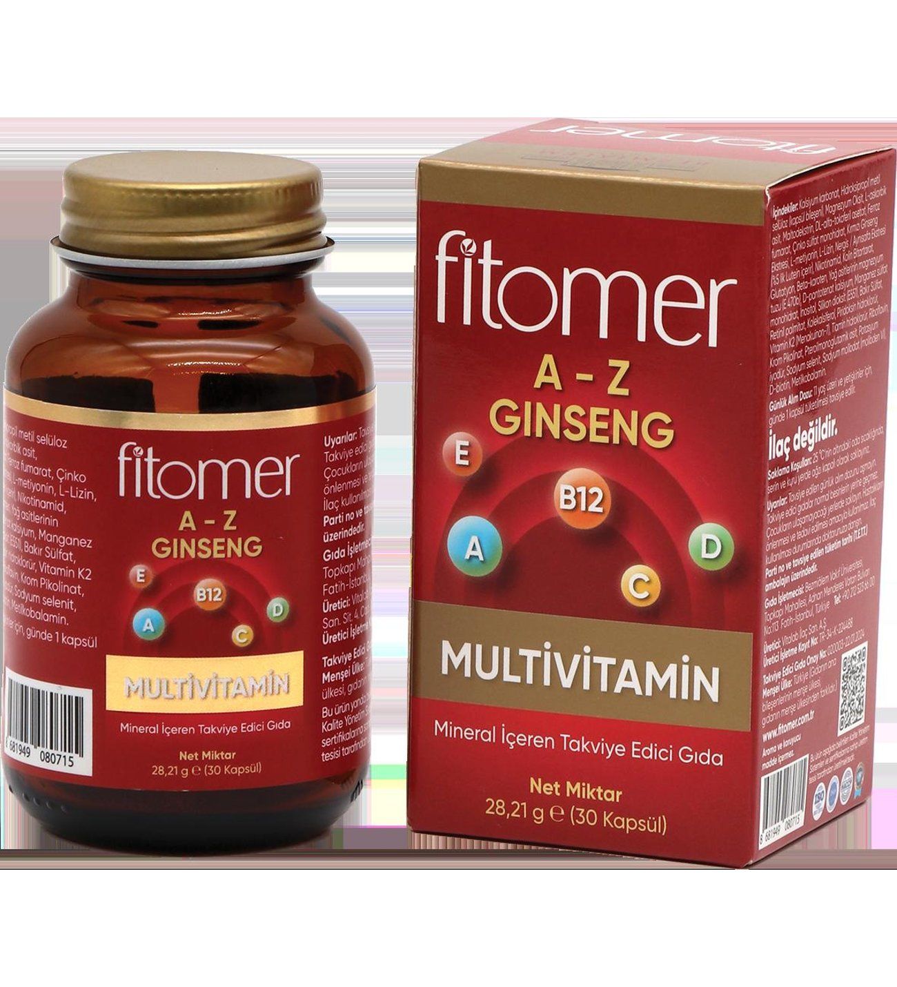 FİTOMER MULTİVİTAMİN 30 KAPSÜL